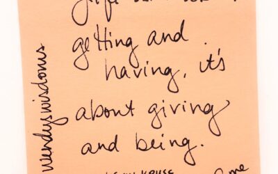 Giving and Being