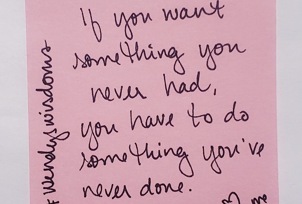 Do Something You’ve Never Done