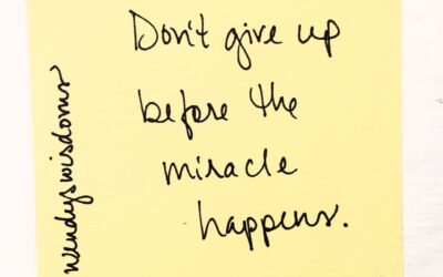 You Make Miracles Happen